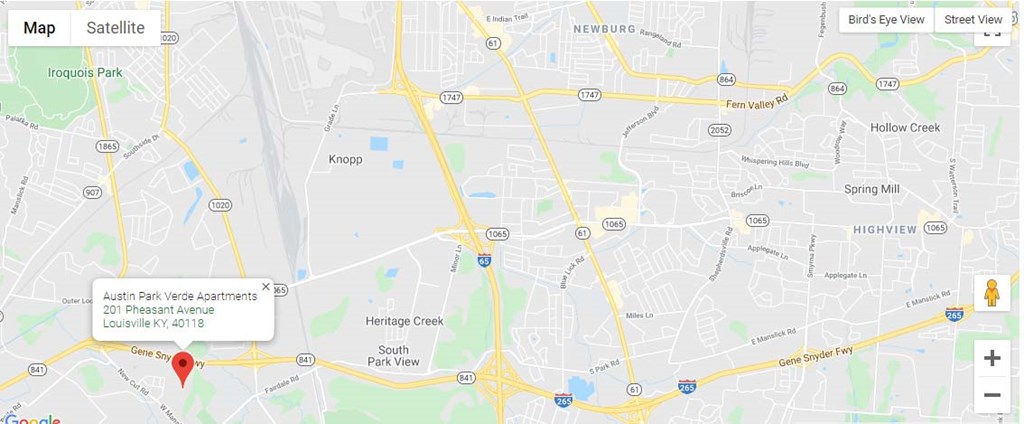 a screenshot of a map with a marker on it and a cell phone